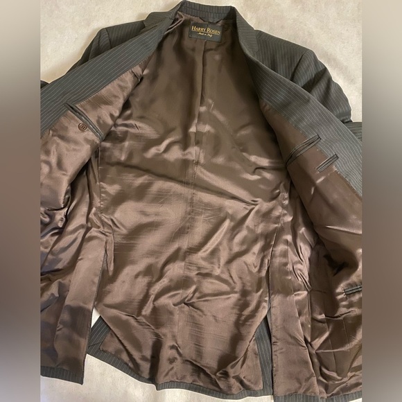 Harry Rosen Black Formal Suit Timeless Design made in Italy 🇮🇹 Vintage - Picture 6 of 10